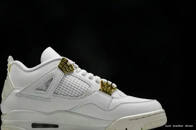 Rep LUCY Gold Metallic AQ9129-170 Jordan Retro 4 0423